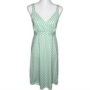 J. McLaughlin Karla‎ Catalina Dress Green White Size S